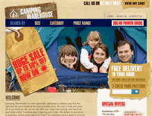 Tablet Screenshot of camping-warehouse.com.au